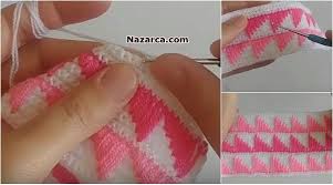 Ip Gezdirmeli Orgu Tig Isi Battaniyeler Yelekler Lif Modelleri Ve Koltuk Sali Ortuler Gibi Orneklere Cok Yakisan Videolu Tarifi Ile Si Tig Isleri Orgu Desenler