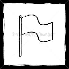 Flag Sketch Icon Sketch Icon Outline Designs Flat Icon