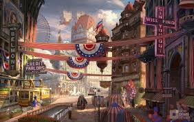 Environment Bioshock Infinite Concept Art Art Travels From Bioshock Infinite To The Xbox One S Launch Bioshock Infinite Bioshock Art Infinite Art
