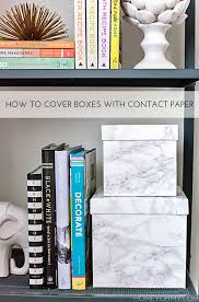 Shop paper at staples and save. How To Cover Boxes With Contact Paper Homey Oh My