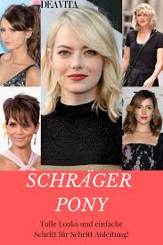 schrager pony tolle frisurenideen fur lange und kurze haare und schritt fu haarschnitt mit schragem pony schrager pony selber schneiden frisur langes gesicht