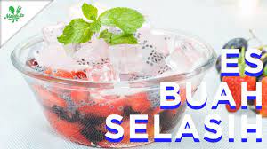 Dalam wadah, silahkan campur gula dan sedikit. Resep Es Buah Selasih Youtube