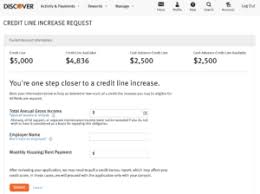 Check spelling or type a new query. How To Request A Credit Limit Increase With Discover Creditcards Com
