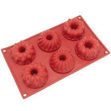 Freshware 6 Cavity Fancy Bundt Cake Silicone Mold For Muffin Soap Cupcake Pudding And Jello Sl 119rd Walmart Com Breakfast Bundt Cake Bundt Cake Novelty Cake Pans