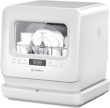Maybe you would like to learn more about one of these? Moosoo Portable Countertop Dishwasher White Dishwasher Cleaner With 6 Washing Programs Intelligent Heat Drying Function Walmart Com Walmart Com
