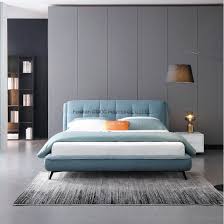 Shop for king bedroom sets in bedroom sets. Chinese Modern Bedroom Furniture Leisure Blue Fabric King Bed China Living Room Furniture Sofa Bed