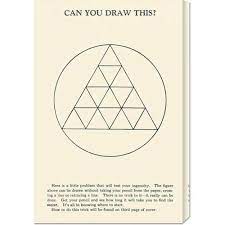 The line must be continuous. Fun For Designers Three Quick Can You Draw This Without Lifting Your Pencil Tests Core77