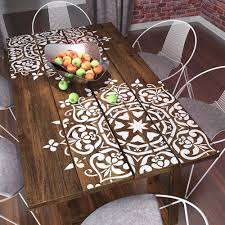 Mandala Style Stencil Floral Motive Wall Stencil Original And Unique Wall Stencil Stencil Furniture Easy Home Decor Decor