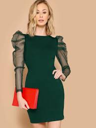 We make up one brain to discourse this shein kleider picture on this webpage because based on conception via google image, its one of the top reted concerns keyword on google search engine. Kleid Mit Netzstoff Und Hammelkeulearmeln Aktuelle Trends Gunstig Kaufen Shein Deutschland