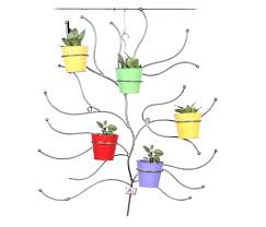 Bookshelf pot racks create extra space. Wall Tree 5 Pots And Stand Manufacturing Of Various Type Of Garden Pot Stand Hanging Pots Baskets And Other Customized Garden Related Wrought Iron Decorative Items