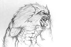 Werewolf wolf wolves comic fantasy vampires vampire horror lycanthrope werewolftransformation. I Ben Naceur Prohibe Werewolf Sketch