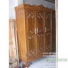 Lemari pakaian kayu jati minimalis sliding 3 pintu dan mewah ukiran ini dia alasannya. Lemari Pakaian Kayu Jati 3 Pintu Anggrek Allia Furniture