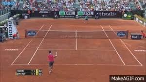 Diaporama gif animé simple 5 photos. Fabio Fognini Hot Shot Rome 2015 Vs Dimitrov On Make A Gif