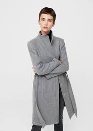 But a perfectly simple coat like this will really go with. Abrigo Lana Cinturon Mujer Mango Espana Grey Wrap Coat Wool Coat Women Beige Wool Coat
