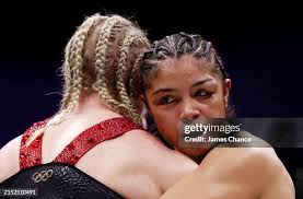 Moses Jolly punches Amine Boucetta during the Heavyweight fight... News  Photo