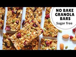These granola bars got all the goods and chocolate ftw! Granola Bar Recipe Sugar Free No Bake Without Oven Youtube