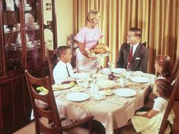 Above view of extended family talking at thanksgiving dinner. Want To Skip Thanksgiving Dinner With Family This Expert Negotiator Can Help Thanksgiving The Guardian