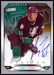 They were both brought in as depth signings and potential taxi squad candidates, so this. 2005 Victory Corey Perry Autographed Rookie Card Anaheim Mighty Ducks Nhl Auctions