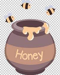 Whether it's for a baby shower or birthday, learn how to make this winnie the pooh hunny pot for either party decor or a gift basket. Winnie The Pooh Illustration Bee Honey Png Clipart Bear Bee Cartoon Drawing Food Free Png Download
