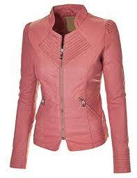 Made By Johnny Women S Flirty Faux Leather Biker Jacket Made By Johnny Http Www Amazon Com Dp B00losgpew Leather Jacket Outfits Leather Jackets Women Jackets