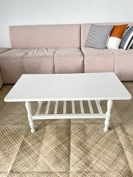 Before and after coffee table refinished refurbish coffee table. Refurbished Vintage Coffee Table Home Furniture Furniture On Carousell