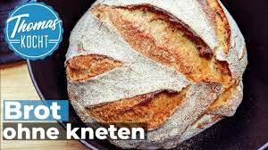 Baking German Bread Withou Kneading Very Easy No Knead Bread Eng Su Brot Backen Rezept Einfach Brot Backen Brot Selber Backen