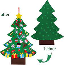 Maybe you would like to learn more about one of these? 4ft Diy Felt Christmas Tree Set With 36pcs Ornaments Wall Hanging Felt Xmas Tree For Kids Toddlers Christmas New Year Gift Decorations Party Supplier Walmart Com Walmart Com