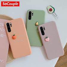 soft tpu phone case for huawei p20 p30 lite pro mate 10 20 pro 3d honor 10 20 pro nova 3i 4 5i candy color fruit case touchy style in 2021
