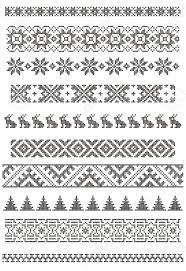 They regularly post a small selection of free sample patterns before they go to print and have them available for download with instructions and thread colors. Set Of Borders Embroidery Cross Vector Illustration Knitting Charts Cross Stitch Patterns Fair Isle Knitting Patterns