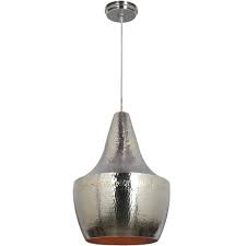 Large Silver Hammered Drop Pendant Pendant Light Pendant Lighting Light
