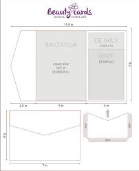 Diy Classic Pocket Wedding Invitation Template 5x7 Tri Fold Etsy Pocket Wedding Invitations Cricut Wedding Invitations Pocket Fold Wedding Invitations