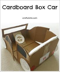 Here are 50 things you can do with a card board box!! Cardboard Box Car Craftulate