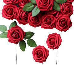 Maybe you would like to learn more about one of these? Breeze Talk Artificial Flowers Dark Red Roses 25pcs Realistic Fake Roses W Stem For Diy Wedding Bouquets Centerpieces Arrangements Party Baby Shower Home Decorations 0a 25pcs Dark Red Kitchen Dining Amazon Com