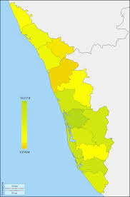 Complete list of kerala districts with cities guide, facts and maps. Kerala District Wise Per Capita Income 2015 16 Current Prices Kerala