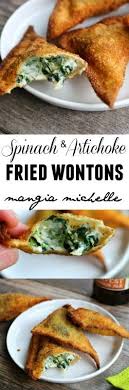 Spinach And Artichoke Fried Wontons Recipe Appetizer Recipes Cooking Recipes Recipes