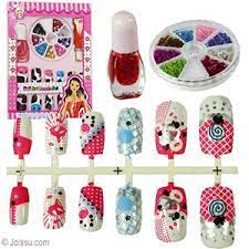 Pretty Angel Nail Art Beads Sets With A Set Of Pre Painted Press On Nails Tiny Decorations For Your Nails Spa Nail Art Beads Sparkly Nail Polish Angel Nails