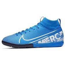 Adidasi fotbal sala Nike Mercurial Superfly Academy DF copii albastru alb -  BravoSport.ro