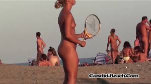 Hidden camera uncovers candid nudist action