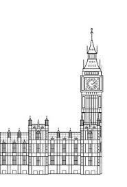 Line Drawing Of The Palace Of Westminster Westminster Line Drawing House Drawing