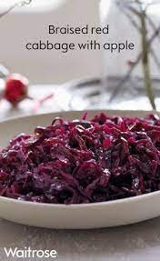 Make This Braised Red Cabbage With Apple The Night Before So You Can Save Time On Chris Christmas Vegetable Recipes Braised Red Cabbage Red Cabbage With Apples