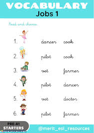 Jobs And Occupations Interactive And Downloadable Worksheet You Can Do In 2020 Afterschool Activities English As A Second Language English As A Second Language Esl