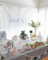 100 Days Party Too Cute 100 Day Celebration Baby Girl Party Ideas 100th Birthday Party