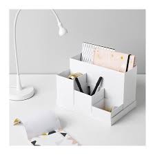 Tjena Schreibutensilienfach Weiss Ikea Deutschland In 2020 Desk Organization Ikea Desk Organization Desk Accessories
