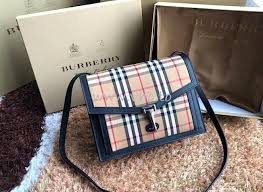 Replica Burberry Small Vintage Check And Leather Crossbody Bag 80063591 Black In 2020 Leather Crossbody Bag Leather Crossbody Crossbody Bag