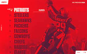 Nfl Screen4 Nfl Espn Sports Graphic Design