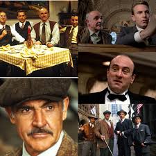 Andy Garcia, Robert De Niro, Charles Martin Smith, Kevin Costner and Sean  Connery at the premiere of "The Untouchables" 1987.