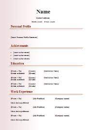 • your cv may be different than someone else. 18 Cv Templates Cv Template Word Downloads Tips Cv Plaza