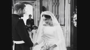 The duke and duchess of sussex have released new photos from their wedding to mark their first anniversary. Harry And Meghan Mark Anniversary With New Wedding Photos Bbc News