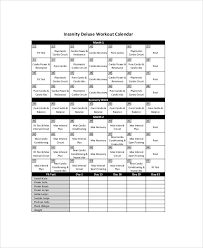 Sample Insanity Workout Sheet 6 Examples In Word Pdf Excel