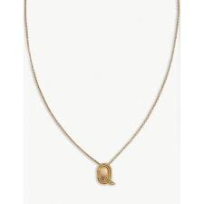 Maje Q Initial Necklace In Or Modesens Initial Necklace Maje Necklace